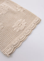 Blusa Tricot Rendado Manga Longa