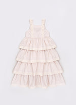 Vestido Midi Babados Renda