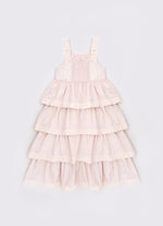 Vestido Midi Babados Renda