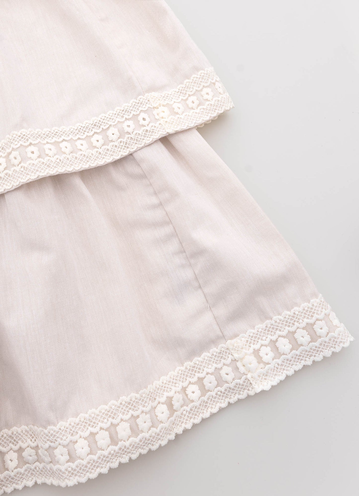 Vestido Midi Babados Renda