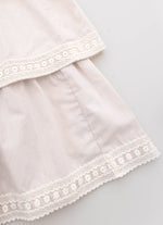 Vestido Midi Babados Renda