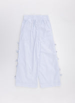 Calça Reta Algodão Mini Laços Lateral