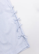 Calça Reta Algodão Mini Laços Lateral