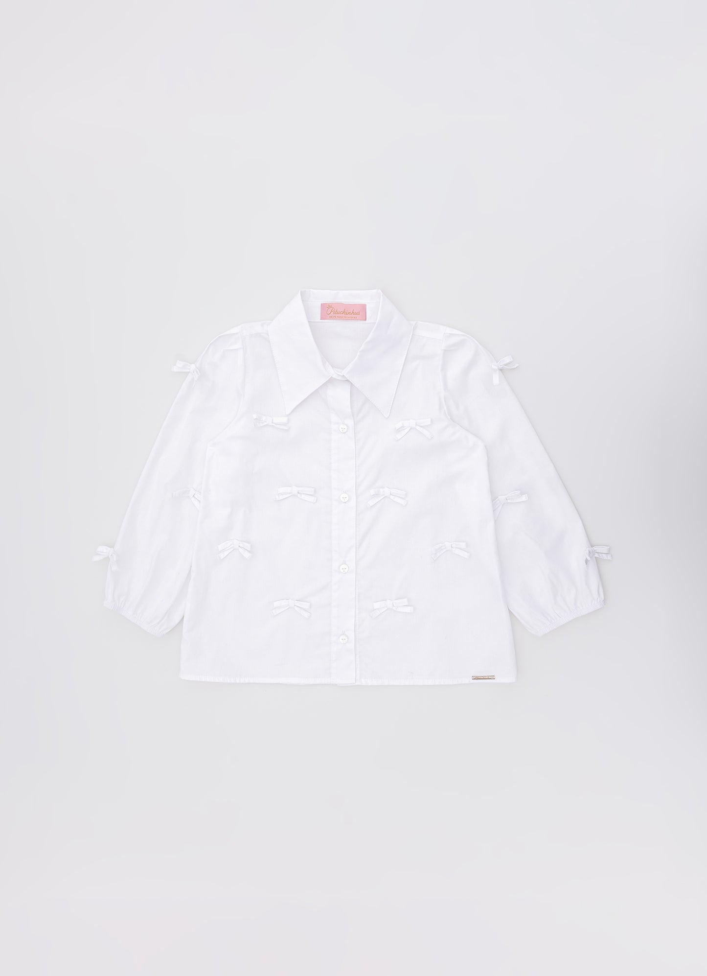 Camisa Tricoline Mini Laçinhos