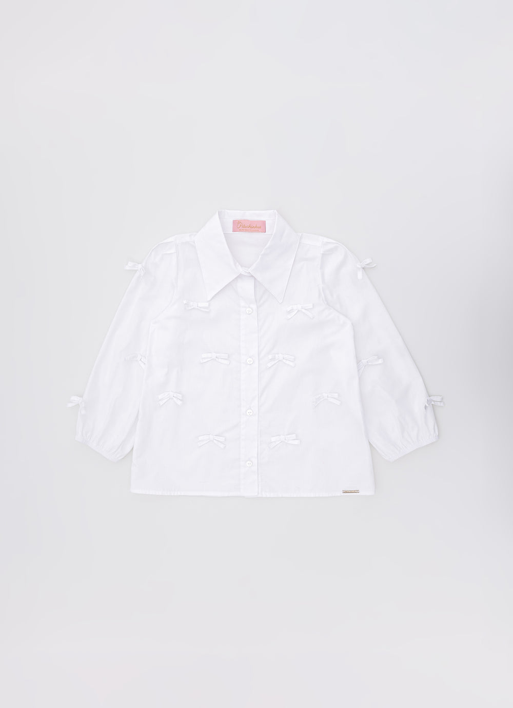 Camisa Tricoline Mini Laçinhos