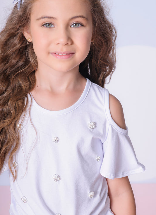 Blusa Cotton Nozinho Poá Blusa Cotton Nozinho Poá