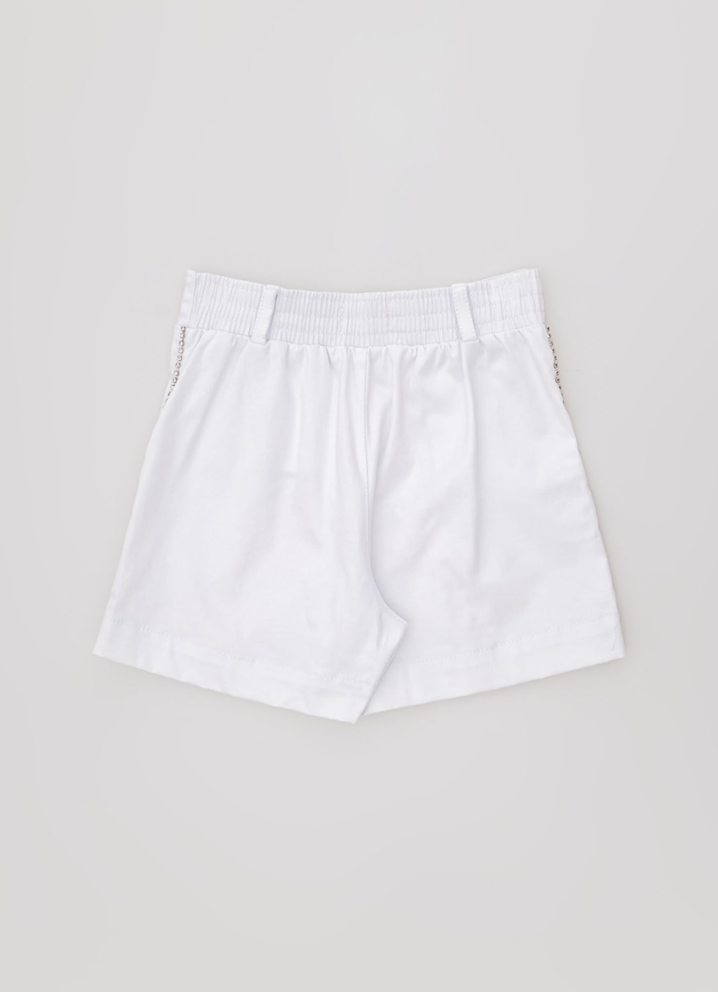 Short Sarja Alfaiataria Pregas Cristal