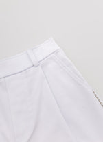 Short Sarja Alfaiataria Pregas Cristal