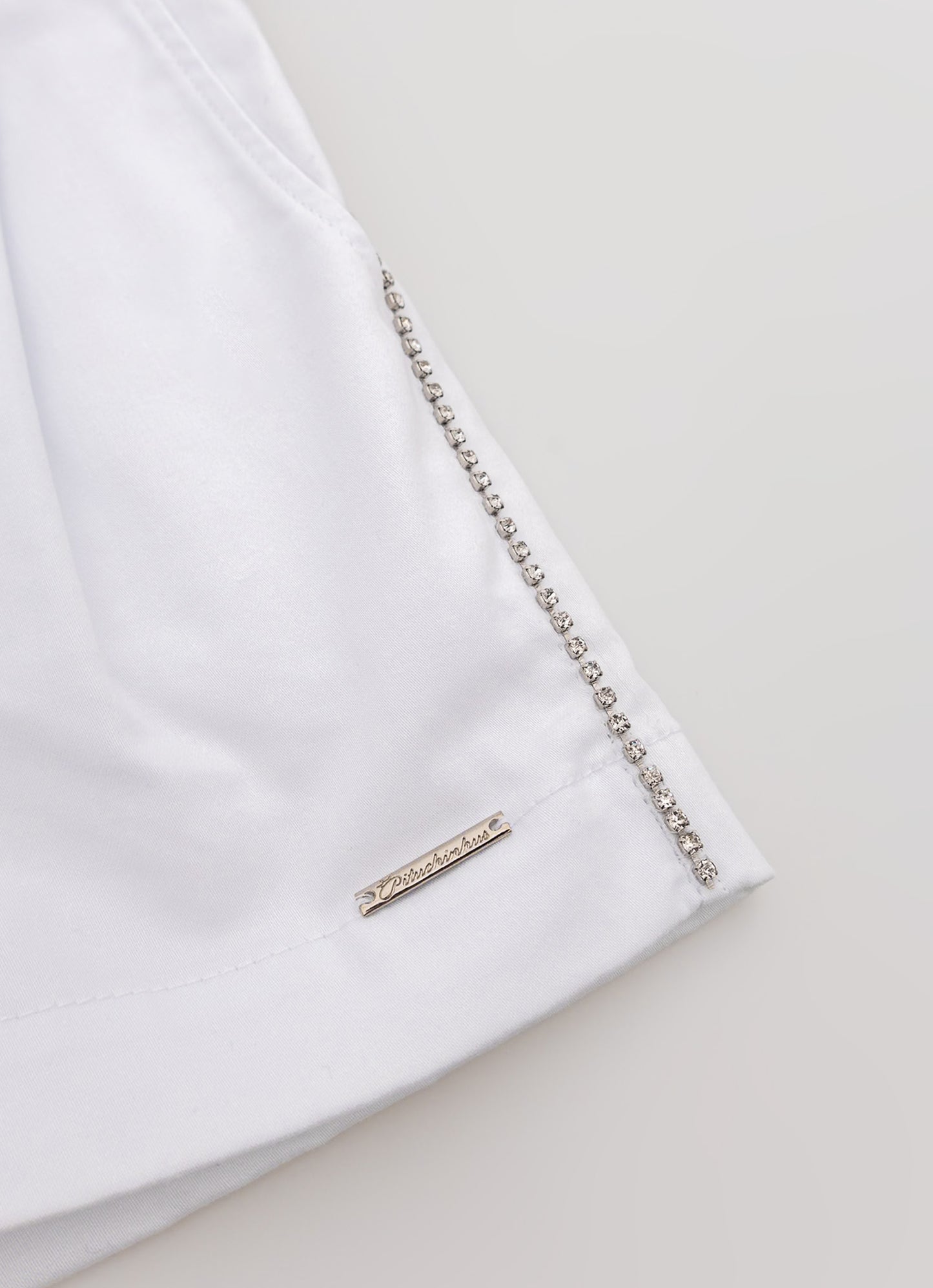 Short Sarja Alfaiataria Pregas Cristal