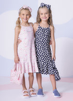 Vestido Alça Light Babado Estampado Pituchinhus