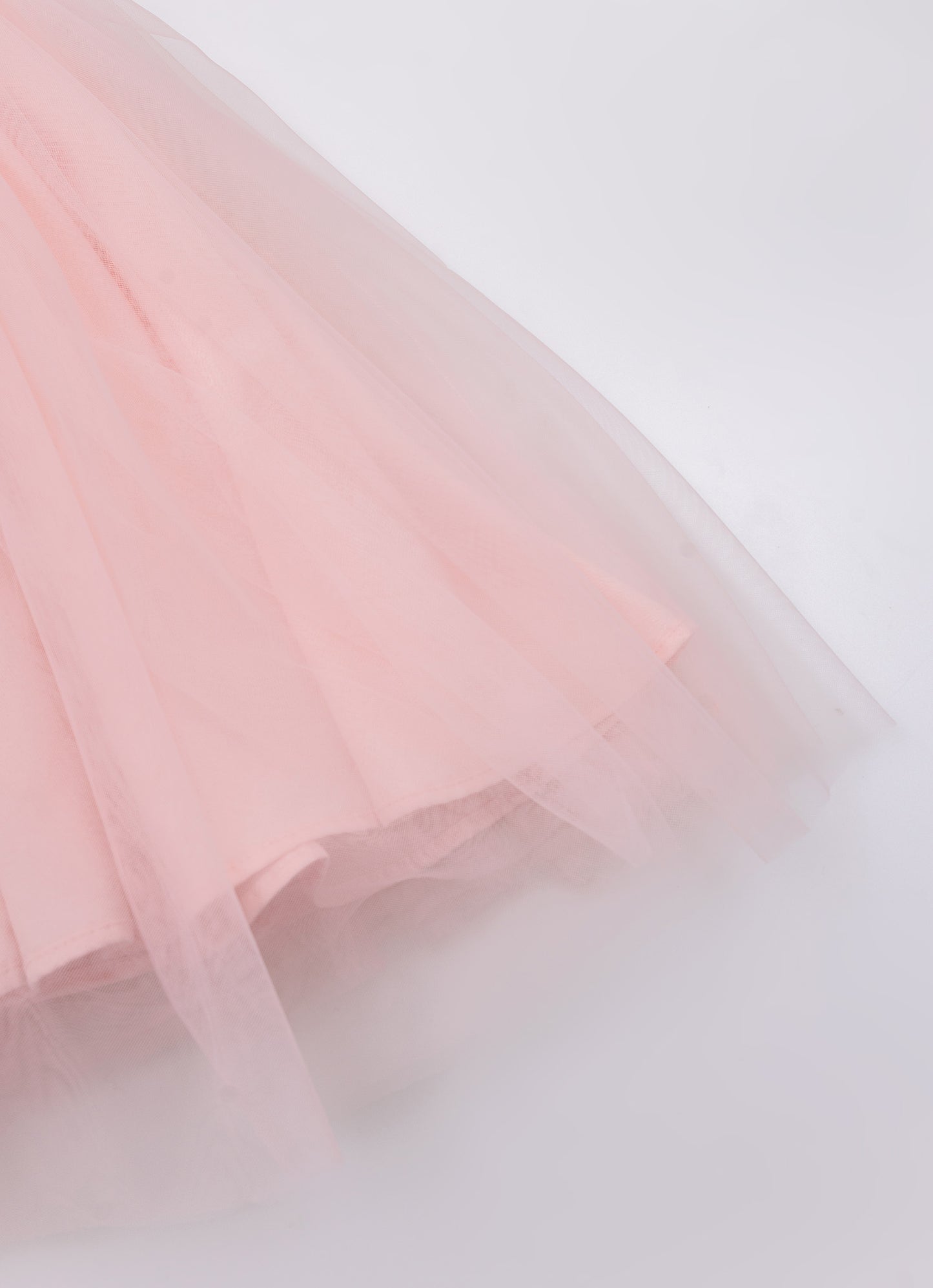 Vestido Algodão Saia Tule