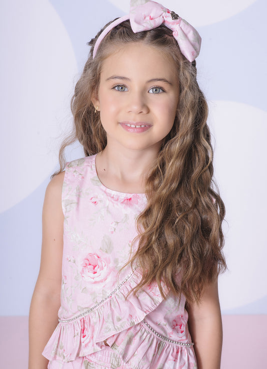 Blusa Algodão Estampa Floral Blusa Algodão Estampa Floral