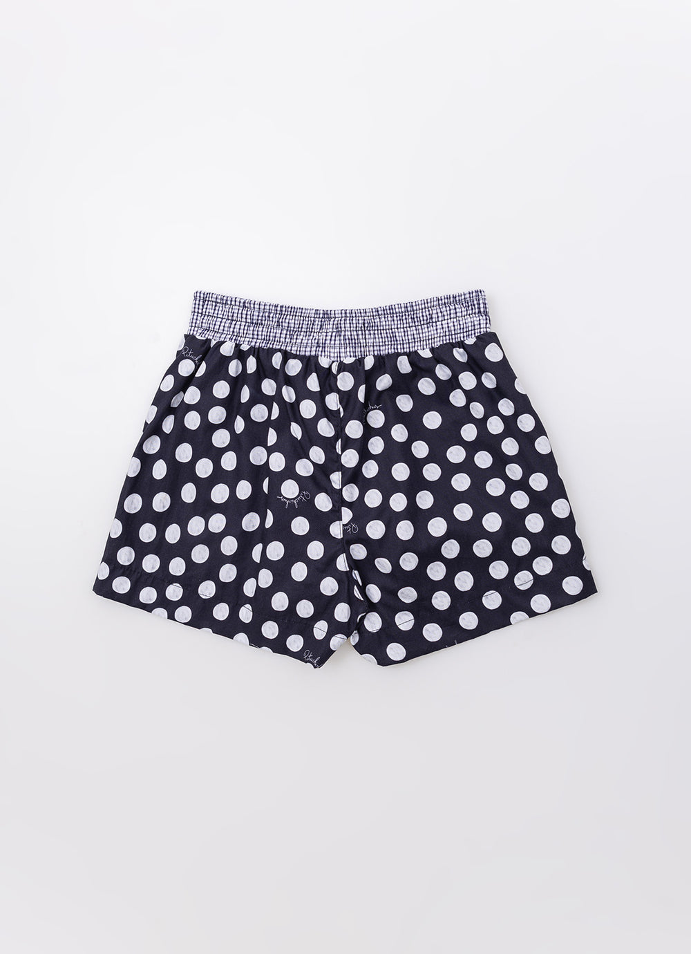 Short Algodão Cós Xadrez