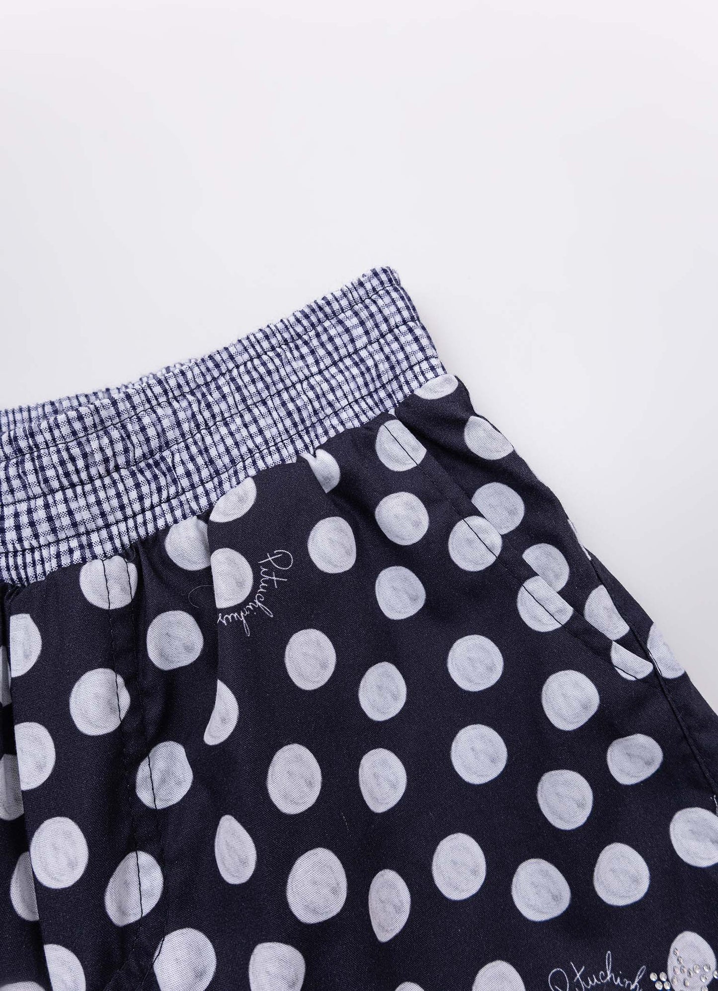 Short Algodão Cós Xadrez