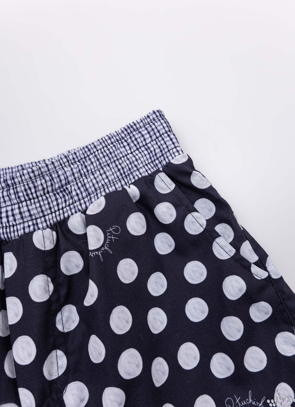 Short Algodão Cós Xadrez