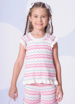 Blusa Tricot Texturas Multicolor