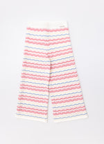 Calça Pantacourt Tricot Texturas Multicolor
