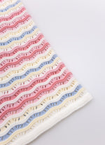 Calça Pantacourt Tricot Texturas Multicolor