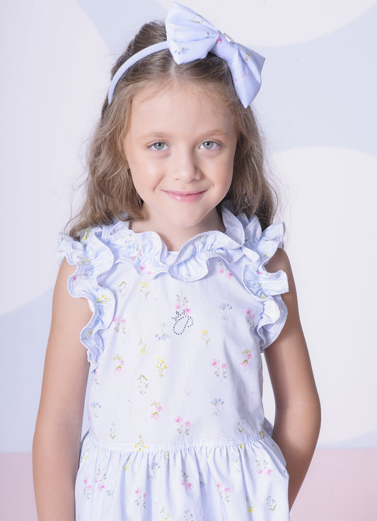 Conjunto Blusa Babado e Short Algodão Estampado Conjunto Blusa Babado e Short Algodão Estampado