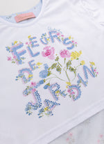 Blusa Cotton Fleurs Costas Algodão
