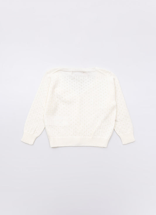Casaqueto Tricot Rendado Casaqueto Tricot Rendado