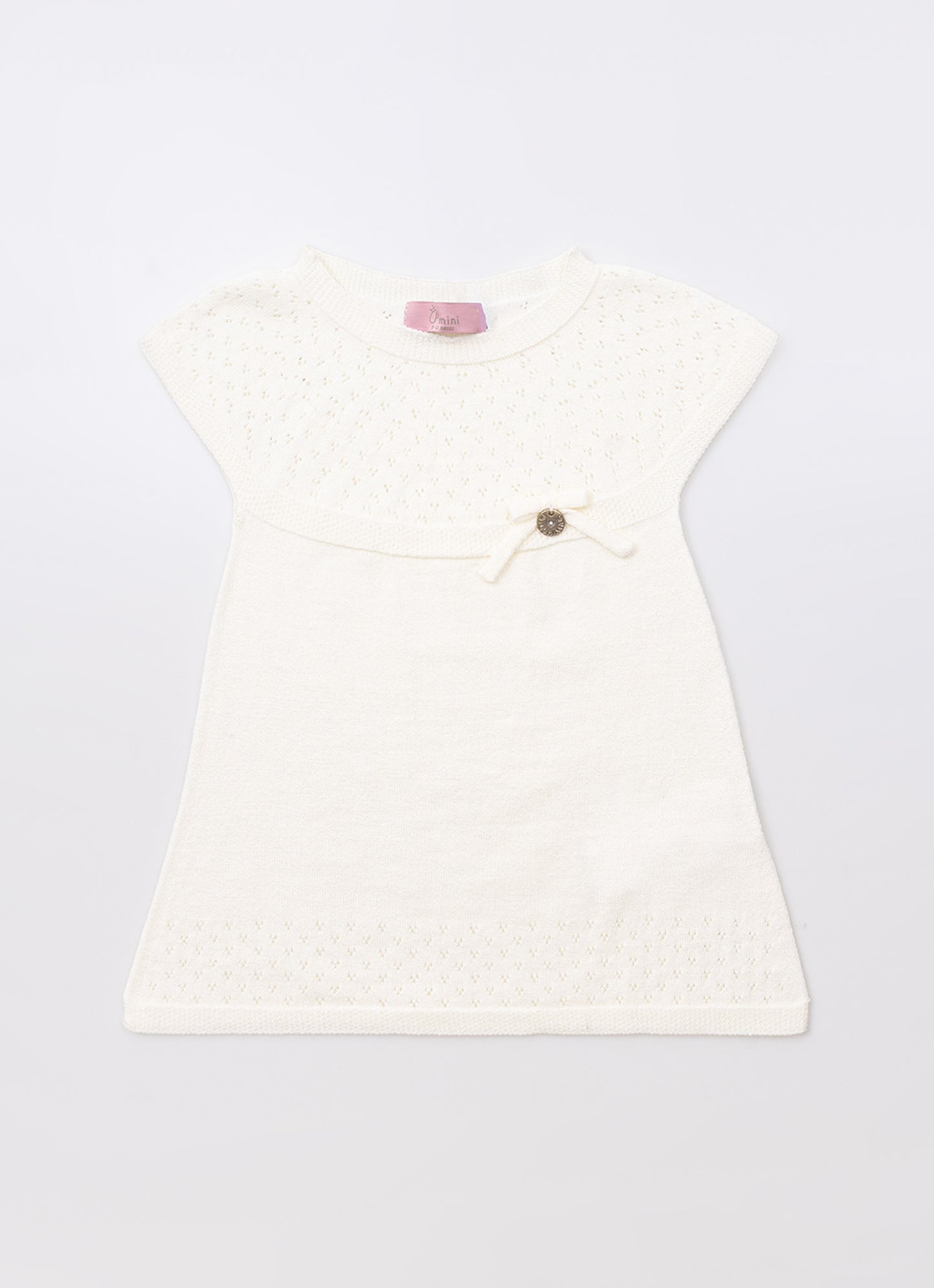 Vestido Tricot Rendado Sem Costura