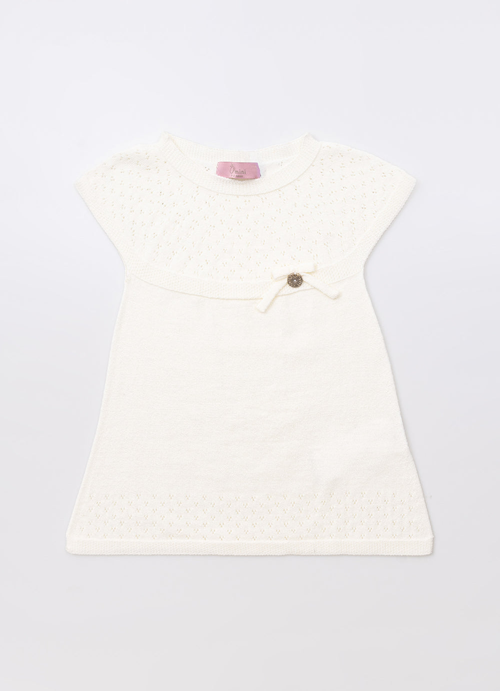 Vestido Tricot Rendado Sem Costura