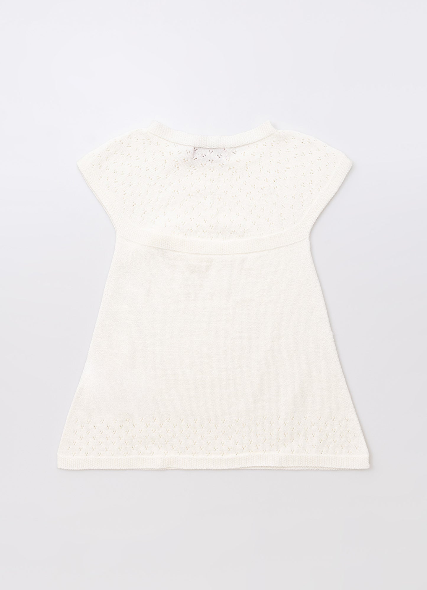 Vestido Tricot Rendado Sem Costura