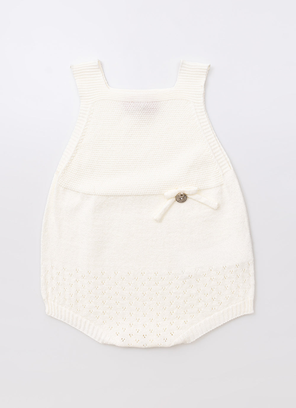 Macacão Tricot Rendado Sem Costura