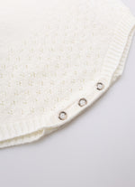 Macacão Tricot Rendado Sem Costura