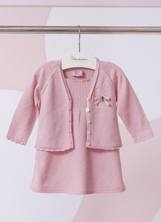 Vestido Tricot Lacinho Sem Costura Vestido Tricot Lacinho Sem Costura