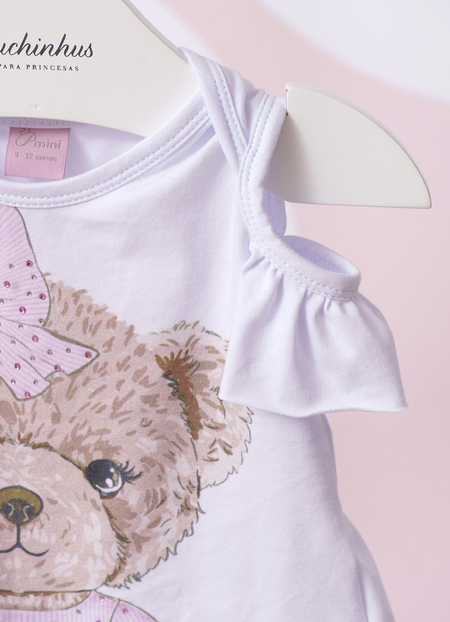 Conjunto Blusa Cotton e Short Listrado