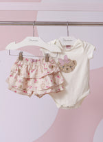 Conjunto Body Cotton e Short Babados