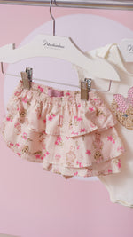 Conjunto Body Cotton e Short Babados