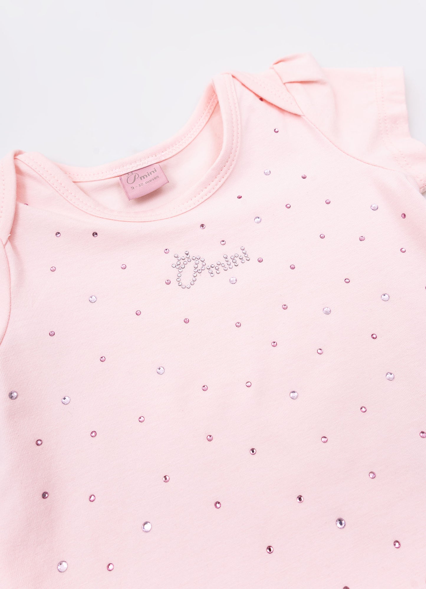 Conjunto Blusa Cotton Cristais e Legging Saia Tule