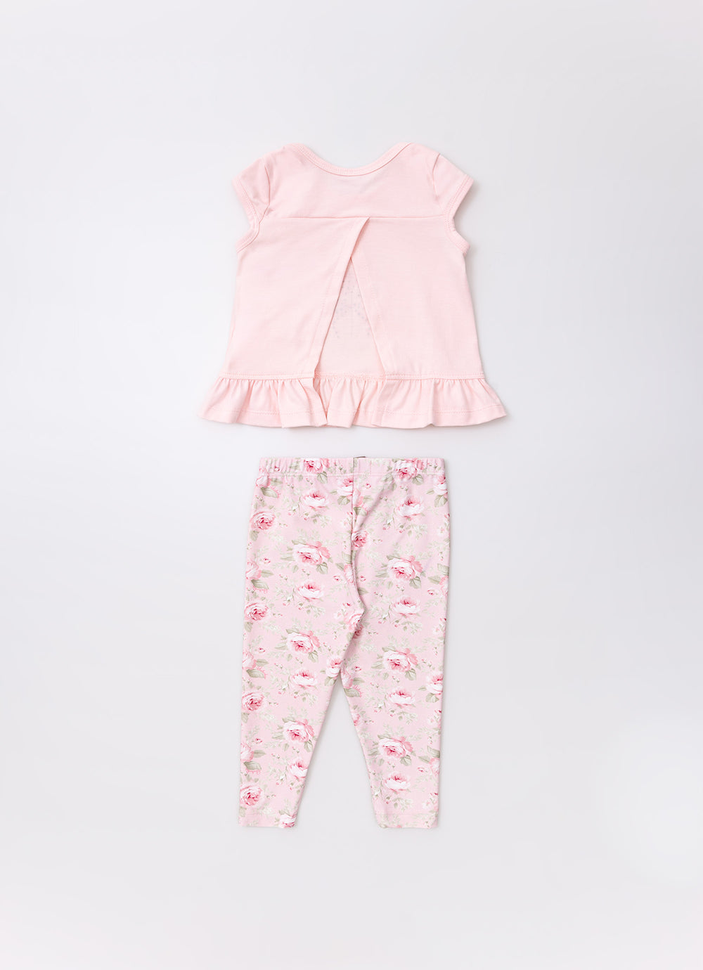 Conjunto Blusa Cotton Flor e Legging Light
