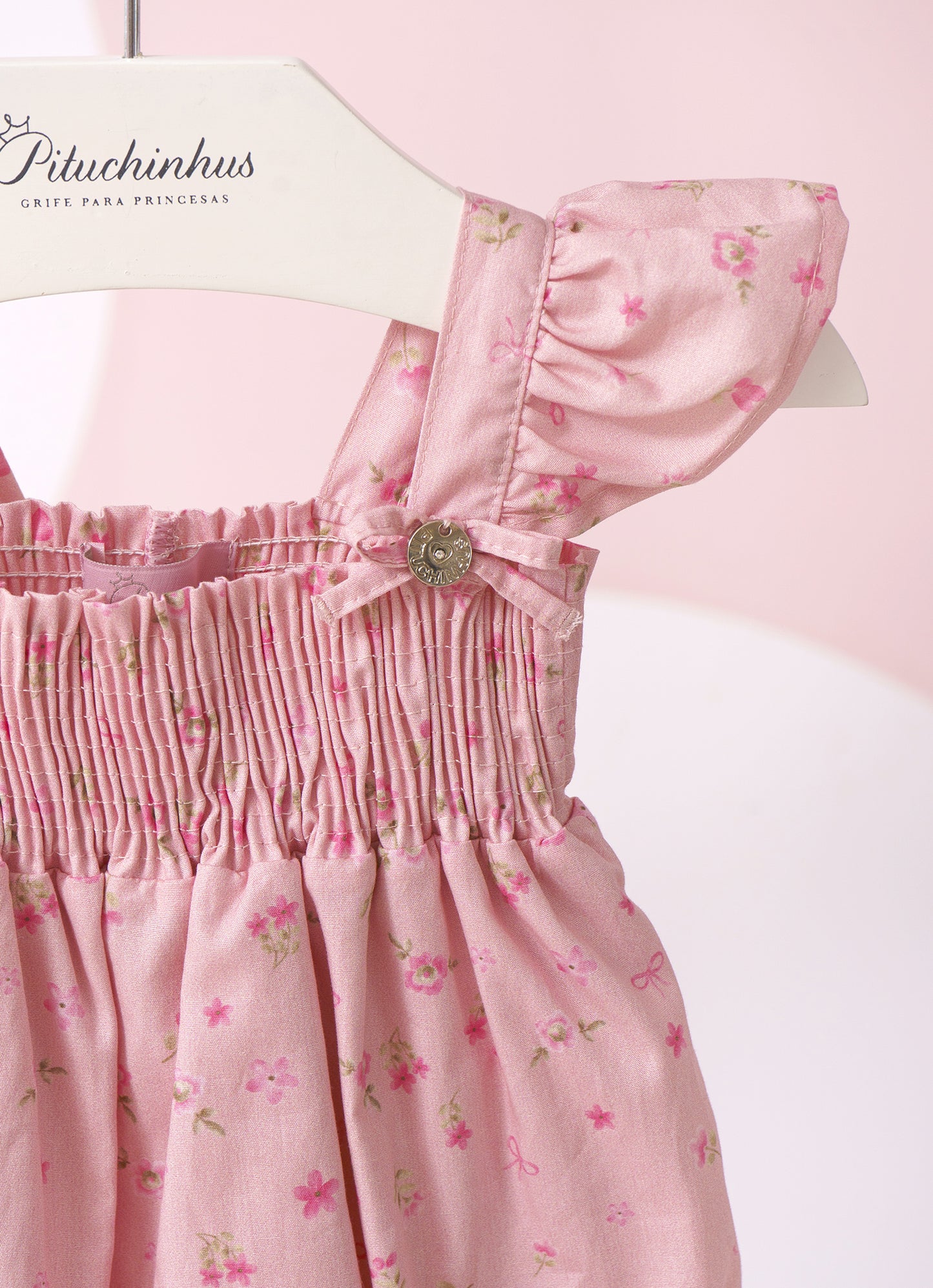 Macacão Algodão Mini Floral Lastex