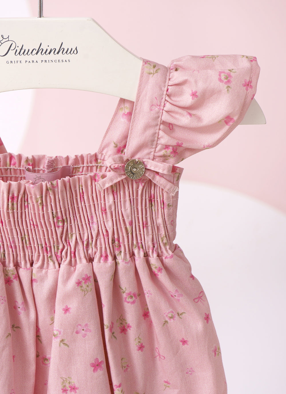 Macacão Algodão Mini Floral Lastex