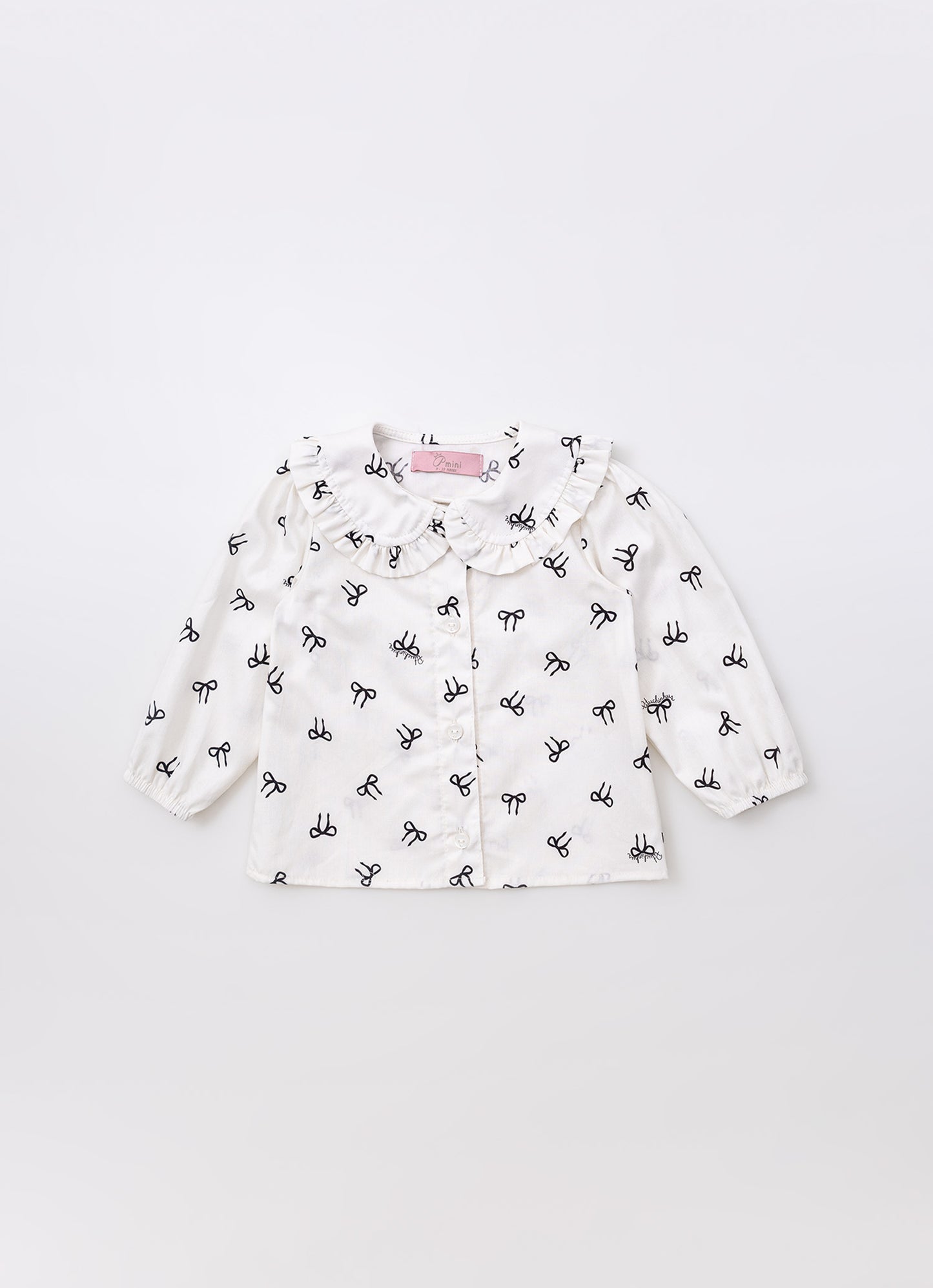 Camisa Algodão Estampada Gola Babadinho