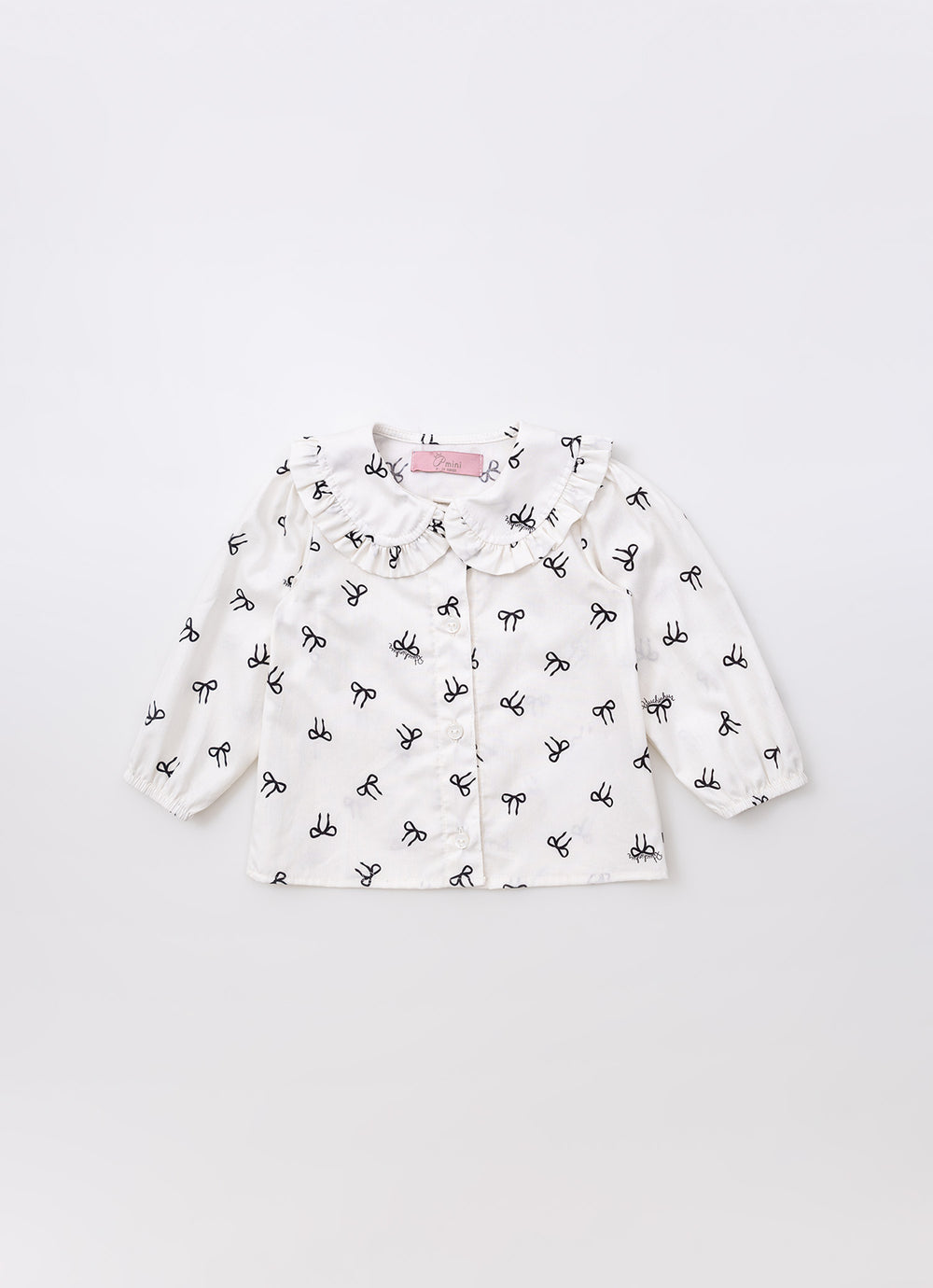 Camisa Algodão Estampada Gola Babadinho
