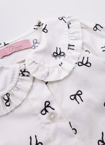 Camisa Algodão Estampada Gola Babadinho