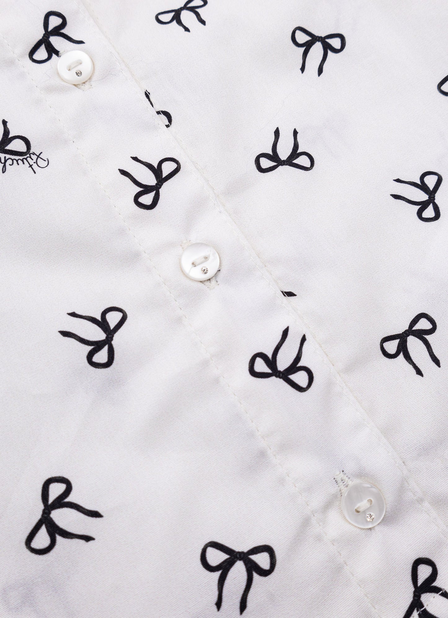Camisa Algodão Estampada Gola Babadinho