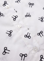 Camisa Algodão Estampada Gola Babadinho