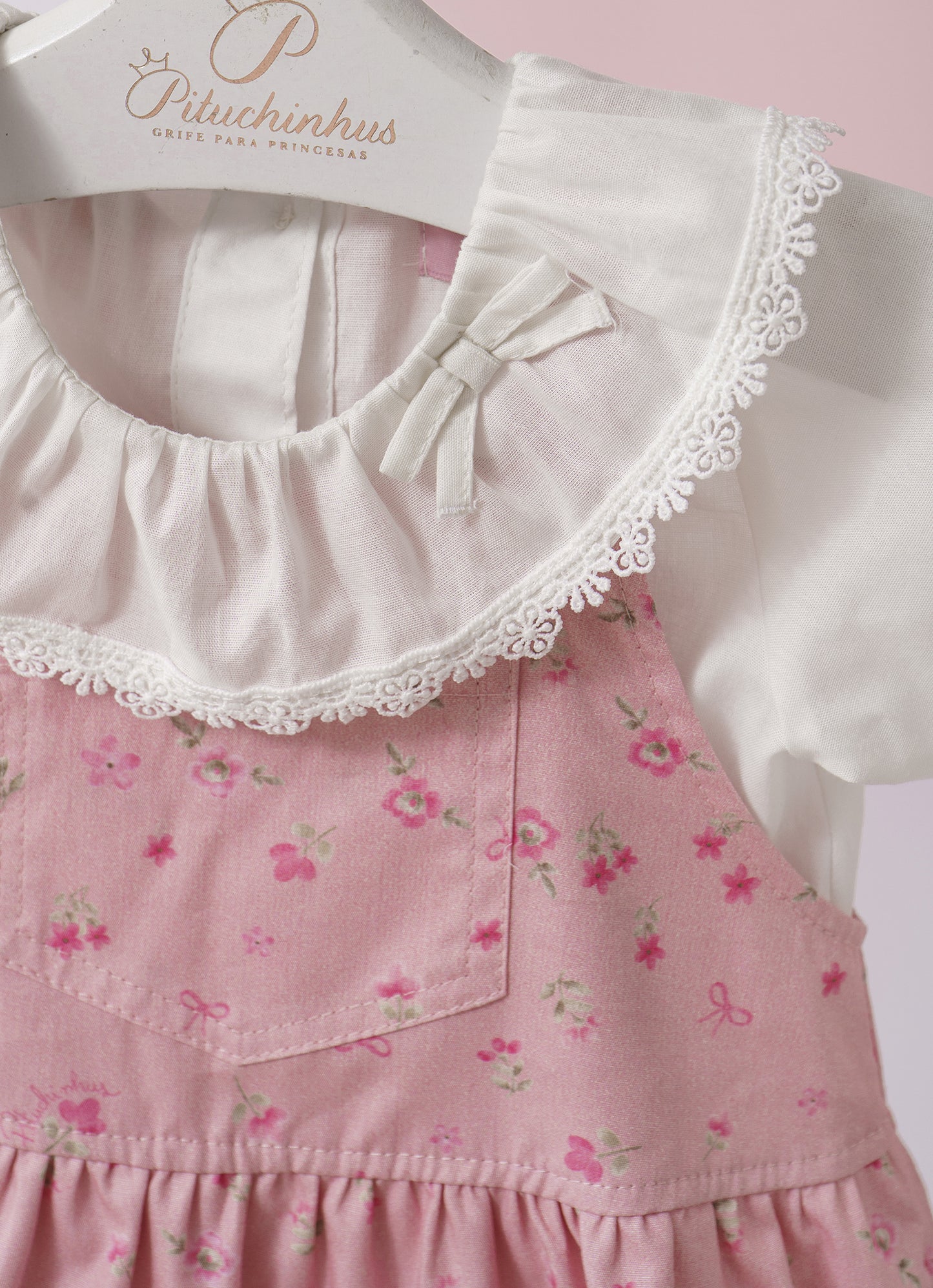 Camisa Algodão Golinha Renda