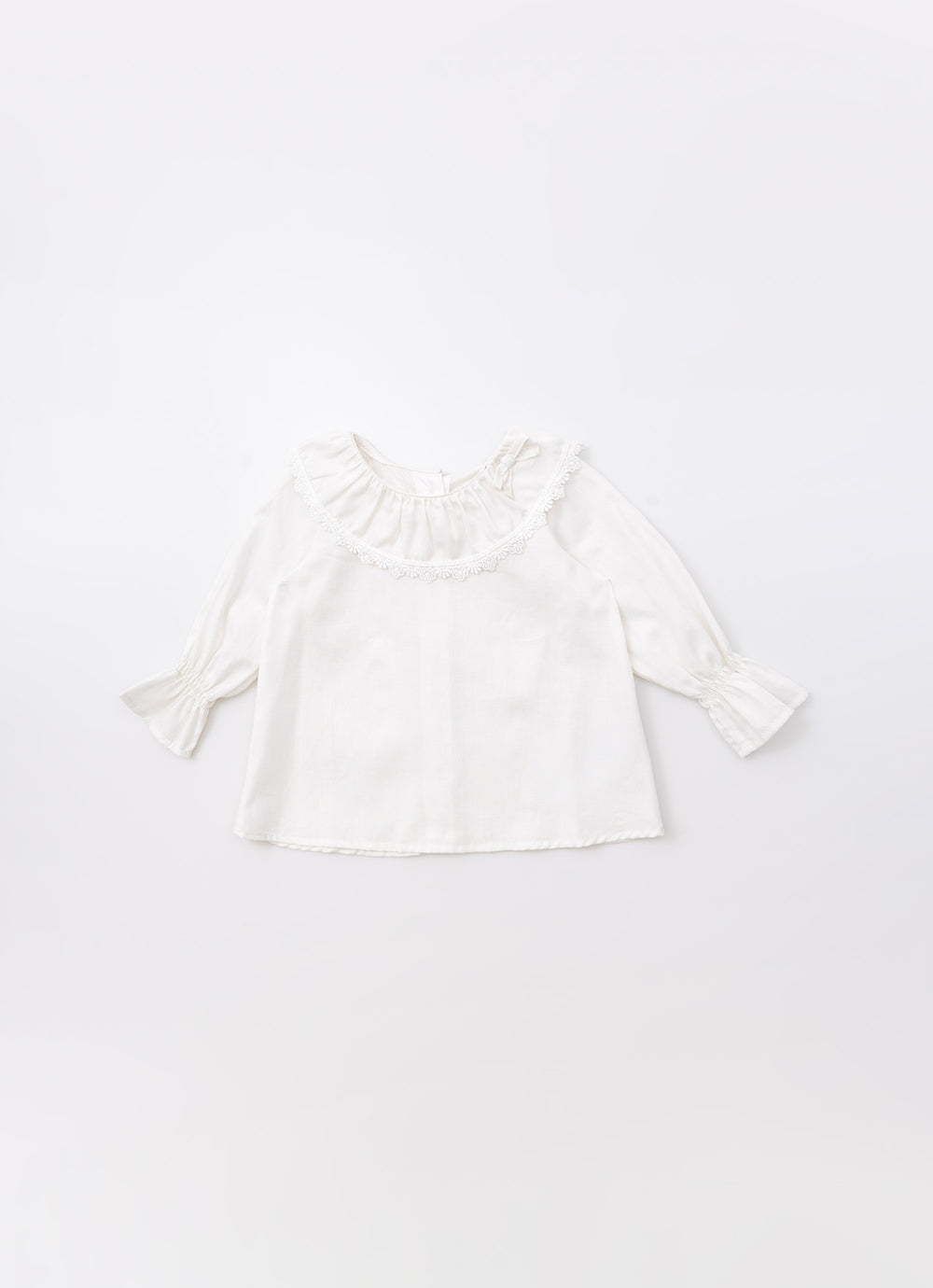 Camisa Algodão Golinha Renda