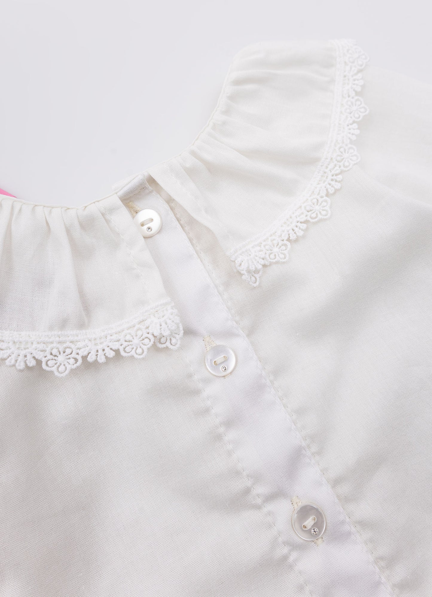 Camisa Algodão Golinha Renda