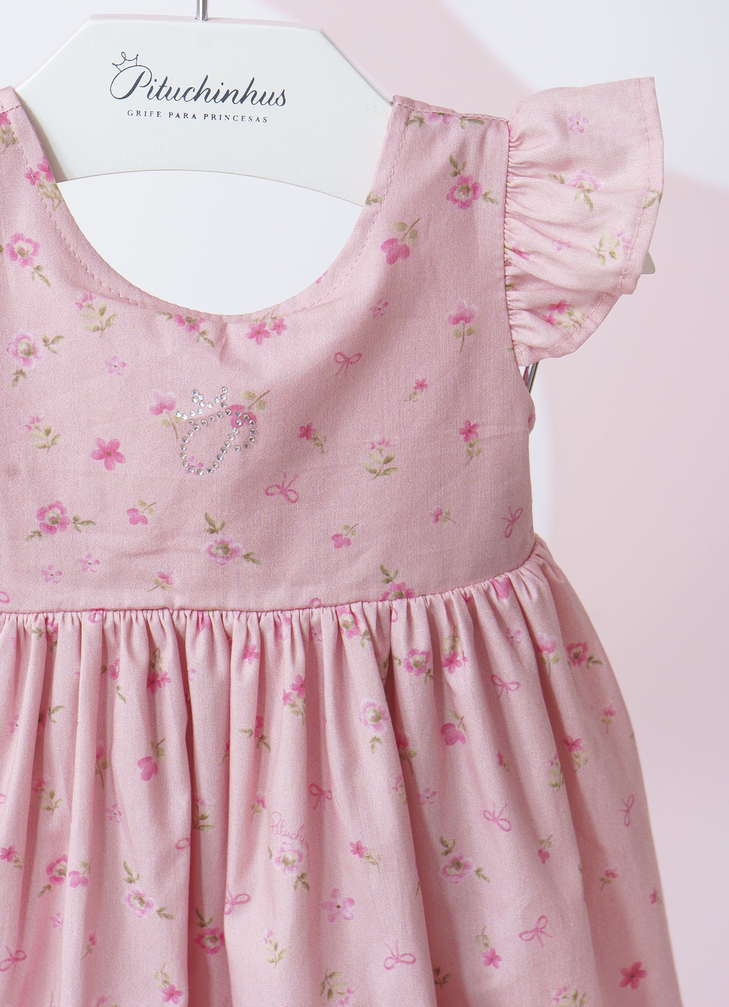 Vestido Algodão Estampado Mini Floral