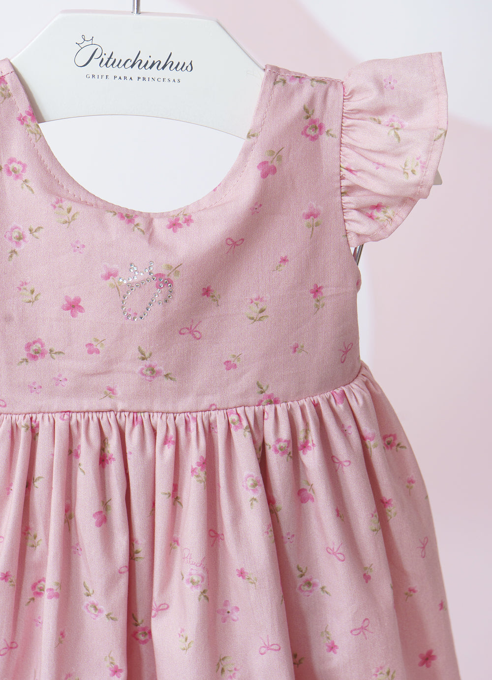 Vestido Algodão Estampado Mini Floral