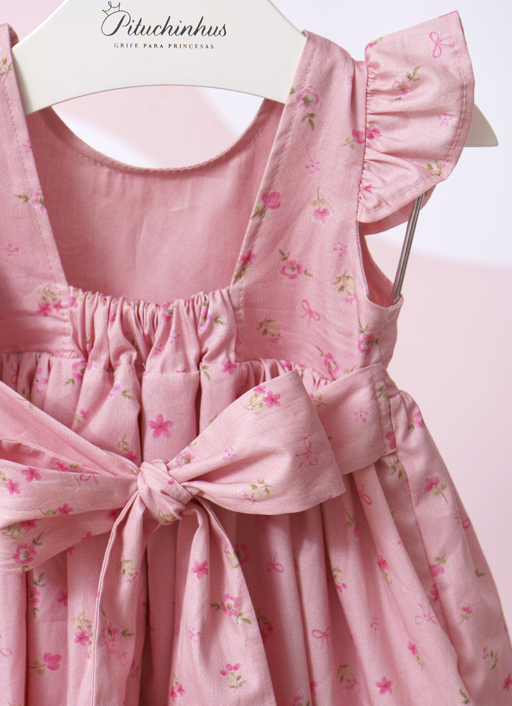 Vestido Algodão Estampado Mini Floral