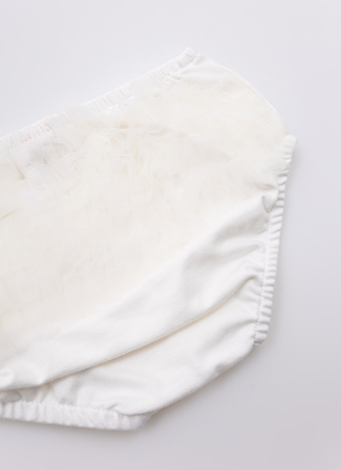 Vestido Cotton Babados Tule